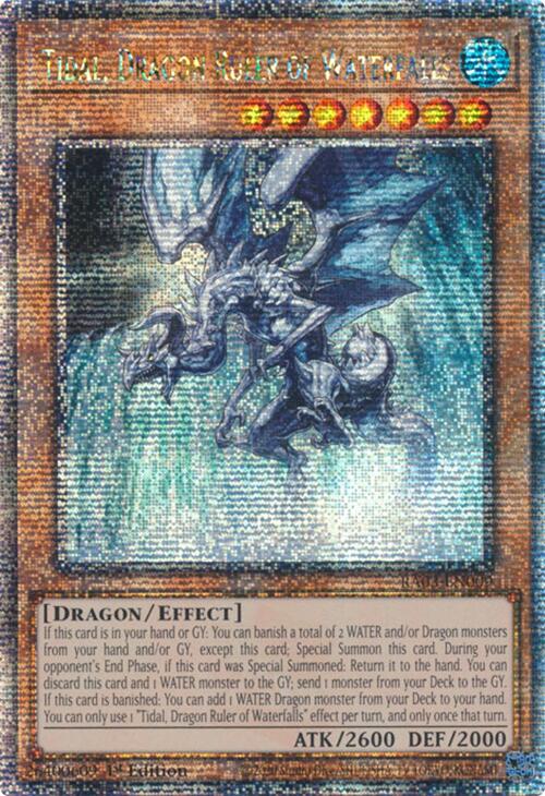 Tidal, Dragon Ruler of Waterfalls (Quarter Century Secret Rare) [RA03-EN009] Quarter Century Secret Rare | Clutch Gaming