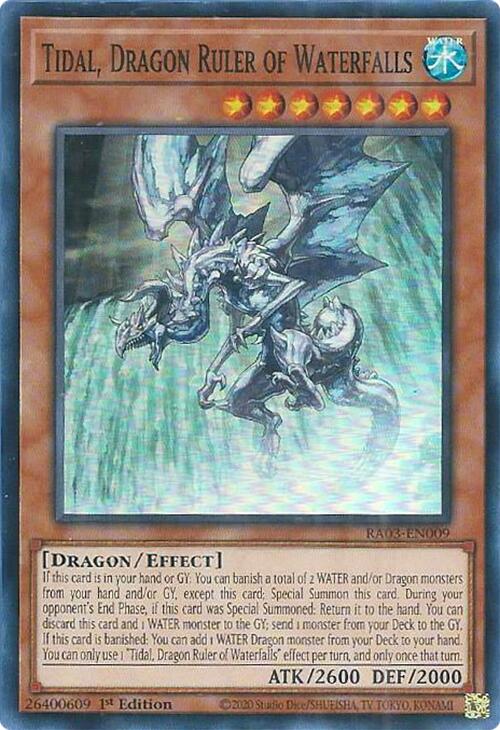 Tidal, Dragon Ruler of Waterfalls [RA03-EN009] Super Rare | Clutch Gaming