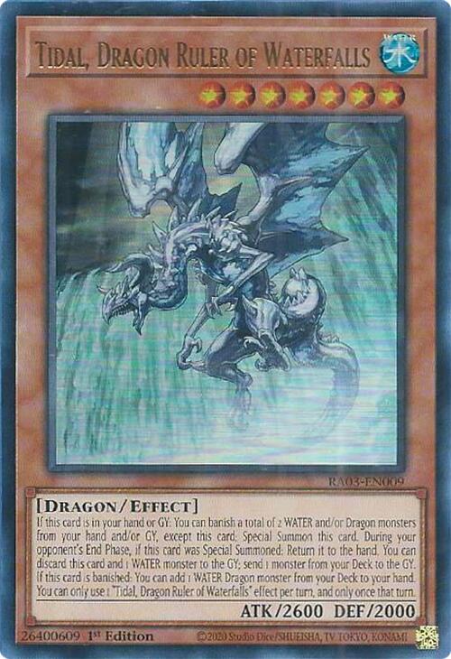 Tidal, Dragon Ruler of Waterfalls (UR) [RA03-EN009] Ultra Rare | Clutch Gaming