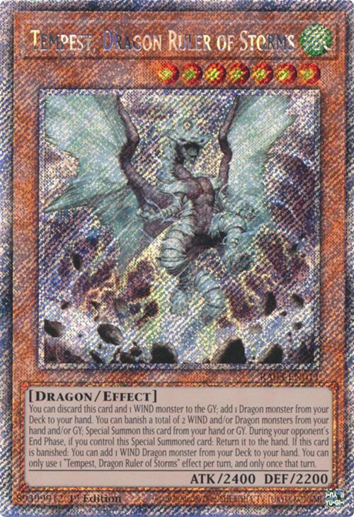 Tempest, Dragon Ruler of Storms (Platinum Secret Rare) [RA03-EN011] Platinum Secret Rare | Clutch Gaming