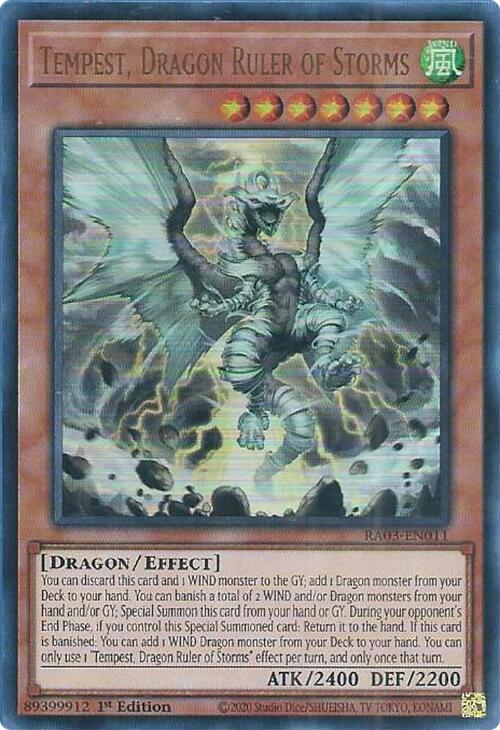 Tempest, Dragon Ruler of Storms (UR) [RA03-EN011] Ultra Rare | Clutch Gaming