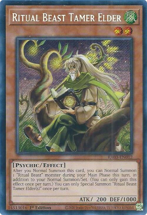 Ritual Beast Tamer Elder (Secret Rare) [RA03-EN012] Secret Rare | Clutch Gaming