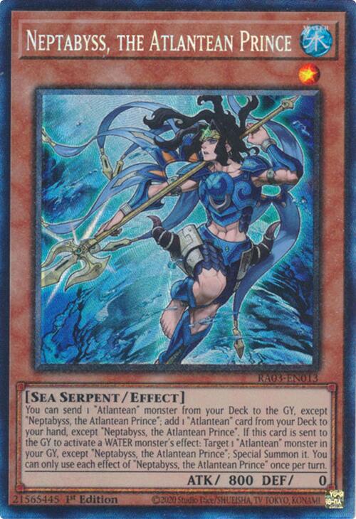 Neptabyss, the Atlantean Prince (CR) [RA03-EN013] Prismatic Collector's Rare | Clutch Gaming