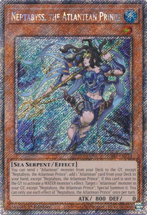 Neptabyss, the Atlantean Prince (Platinum Secret Rare) [RA03-EN013] Platinum Secret Rare | Clutch Gaming