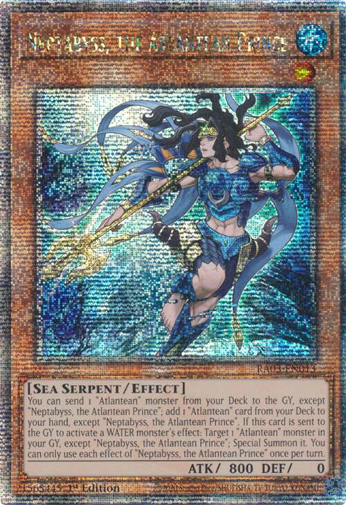 Neptabyss, the Atlantean Prince (Quarter Century Secret Rare) [RA03-EN013] Quarter Century Secret Rare | Clutch Gaming