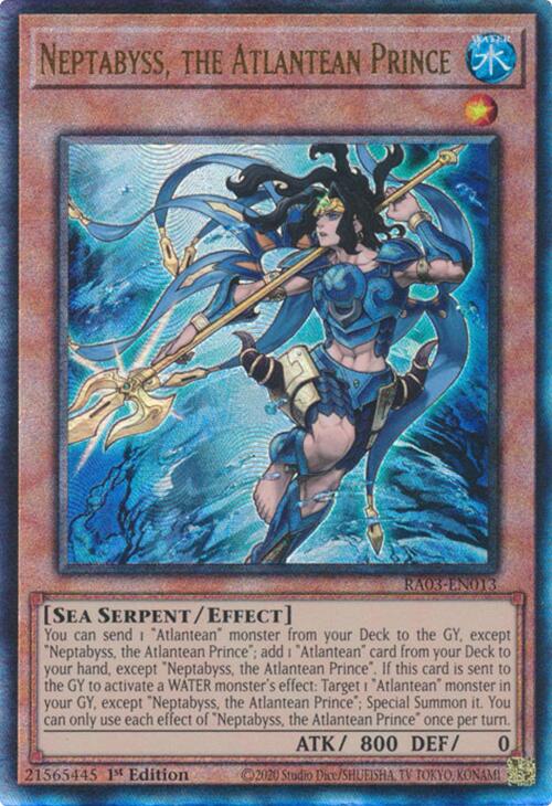 Neptabyss, the Atlantean Prince (UTR) [RA03-EN013] Prismatic Ultimate Rare | Clutch Gaming