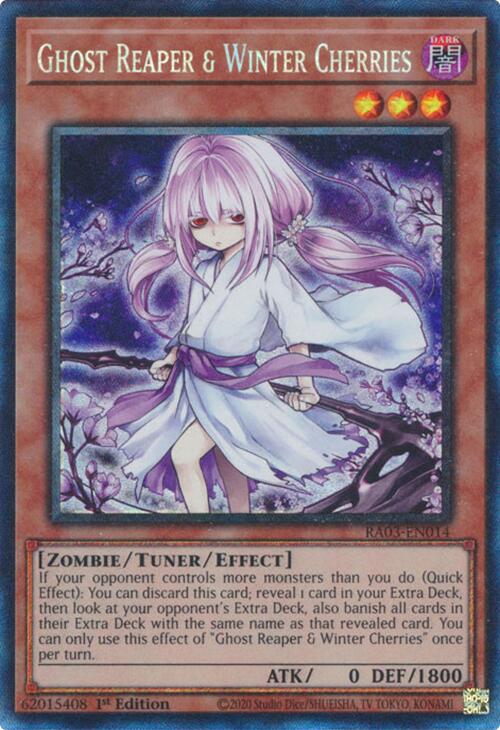 Ghost Reaper & Winter Cherries (Alternate Art) (PCR) [RA03-EN014] Prismatic Collector's Rare | Clutch Gaming