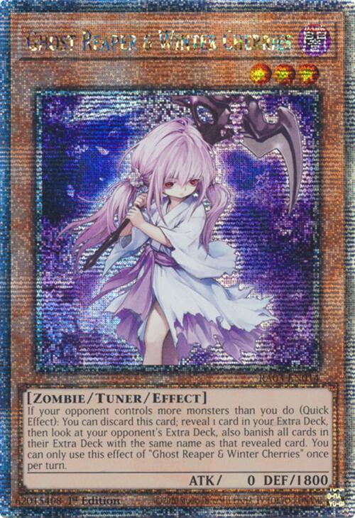 Ghost Reaper & Winter Cherries (Quarter Century Secret Rare) [RA03-EN014] Quarter Century Secret Rare | Clutch Gaming