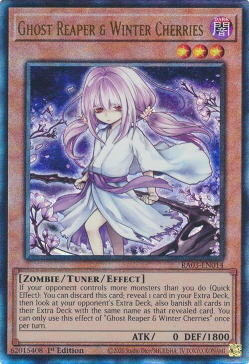 Ghost Reaper & Winter Cherries (Alternate Art) (PUR) [RA03-EN014] Prismatic Ultimate Rare | Clutch Gaming