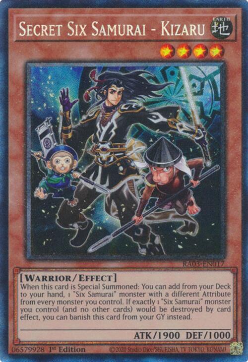 Secret Six Samurai - Kizaru (CR) [RA03-EN017] Prismatic Collector's Rare | Clutch Gaming