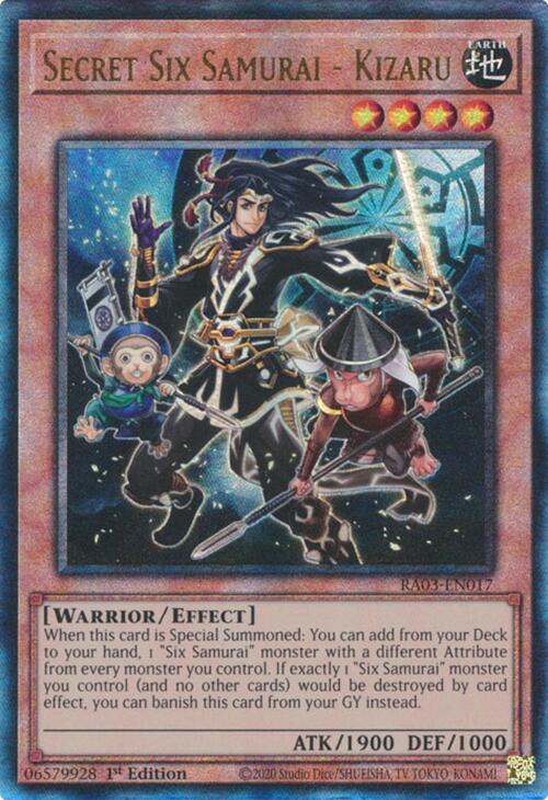Secret Six Samurai - Kizaru (UTR) [RA03-EN017] Prismatic Ultimate Rare | Clutch Gaming