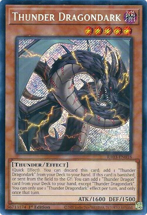 Thunder Dragondark (Secret Rare) [RA03-EN018] Secret Rare | Clutch Gaming