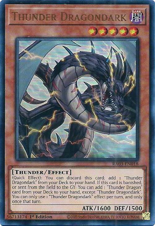 Thunder Dragondark (UR) [RA03-EN018] Ultra Rare | Clutch Gaming