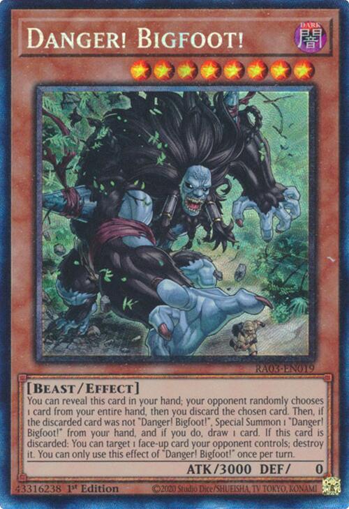 Danger! Bigfoot! (CR) [RA03-EN019] Prismatic Collector's Rare | Clutch Gaming