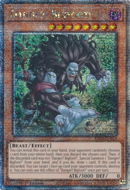 Danger! Bigfoot! (Quarter Century Secret Rare) [RA03-EN019] Quarter Century Secret Rare | Clutch Gaming
