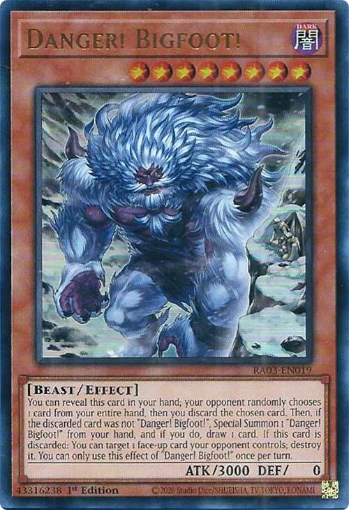 Danger! Bigfoot! (Alternate Art) (UR) [RA03-EN019] Ultra Rare | Clutch Gaming