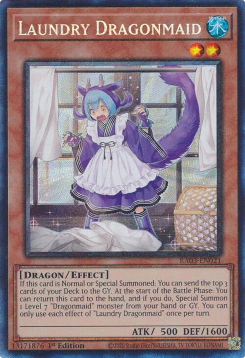 Laundry Dragonmaid (CR) [RA03-EN021] Prismatic Collector's Rare | Clutch Gaming