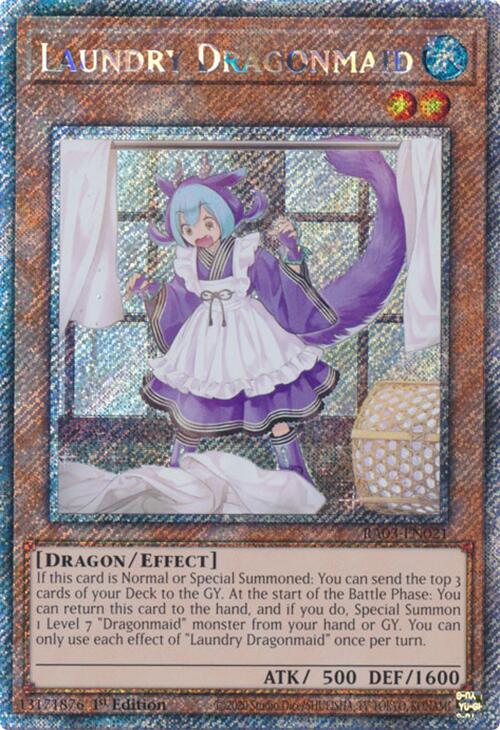 Laundry Dragonmaid (Platinum Secret Rare) [RA03-EN021] Platinum Secret Rare | Clutch Gaming