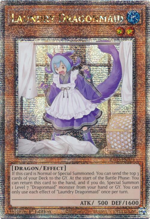 Laundry Dragonmaid (Quarter Century Secret Rare) [RA03-EN021] Quarter Century Secret Rare | Clutch Gaming