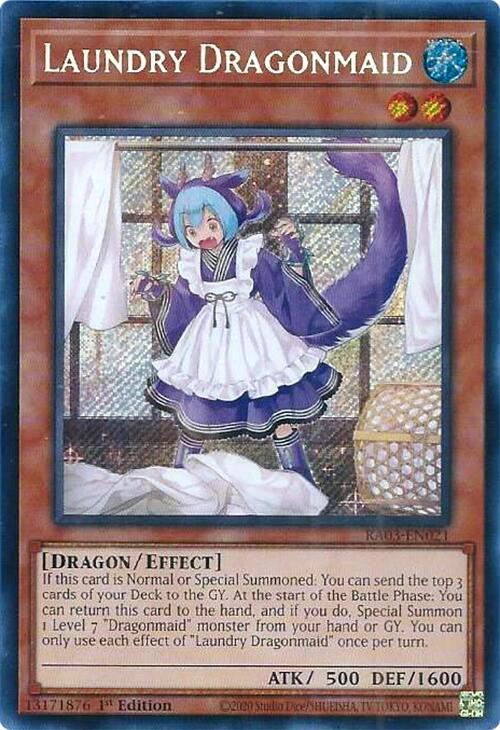 Laundry Dragonmaid (Secret Rare) [RA03-EN021] Secret Rare | Clutch Gaming