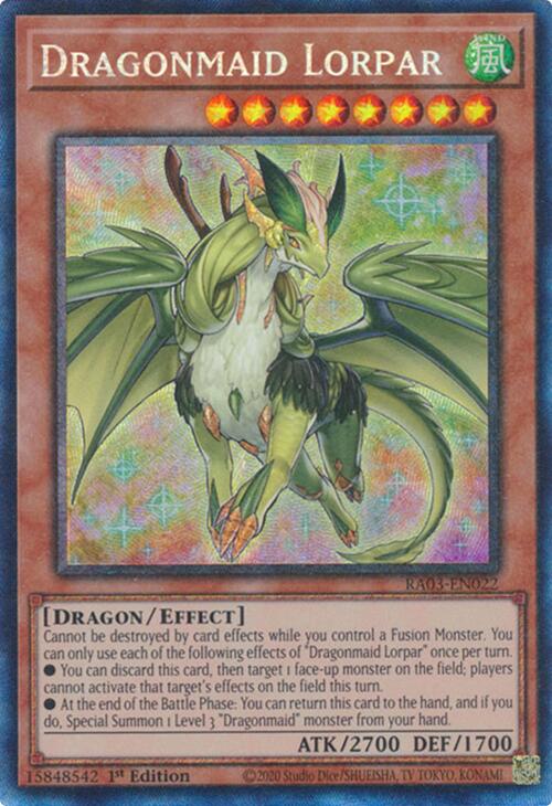 Dragonmaid Lorpar (CR) [RA03-EN022] Prismatic Collector's Rare | Clutch Gaming
