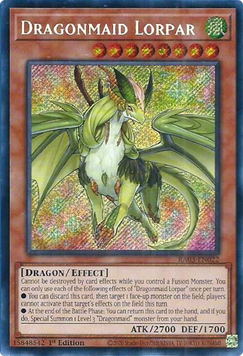 Dragonmaid Lorpar (Secret Rare) [RA03-EN022] Secret Rare | Clutch Gaming