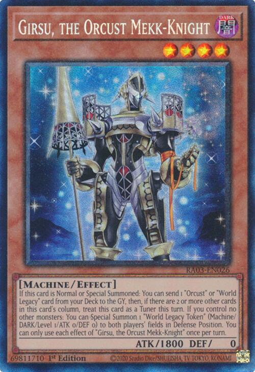 Girsu, the Orcust Mekk-Knight (CR) [RA03-EN026] Prismatic Collector's Rare | Clutch Gaming