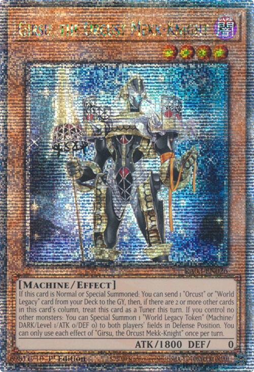 Girsu, the Orcust Mekk-Knight (Quarter Century Secret Rare) [RA03-EN026] Quarter Century Secret Rare | Clutch Gaming