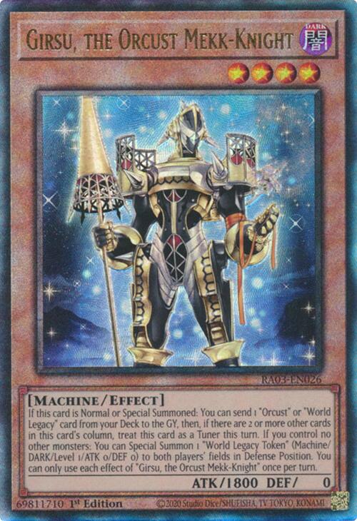 Girsu, the Orcust Mekk-Knight (UTR) [RA03-EN026] Prismatic Ultimate Rare | Clutch Gaming