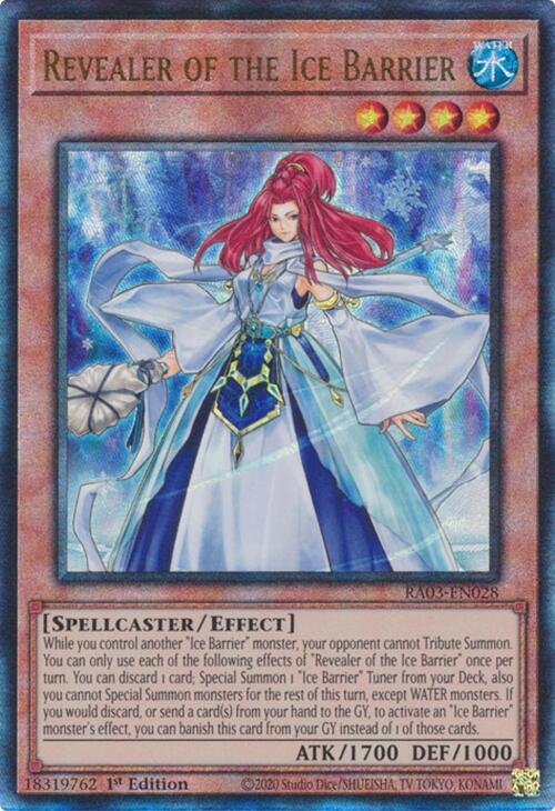 Revealer of the Ice Barrier (UTR) [RA03-EN028] Prismatic Ultimate Rare | Clutch Gaming