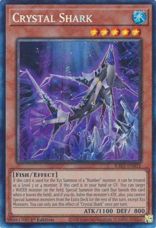 Crystal Shark (CR) [RA03-EN031] Prismatic Collector's Rare | Clutch Gaming