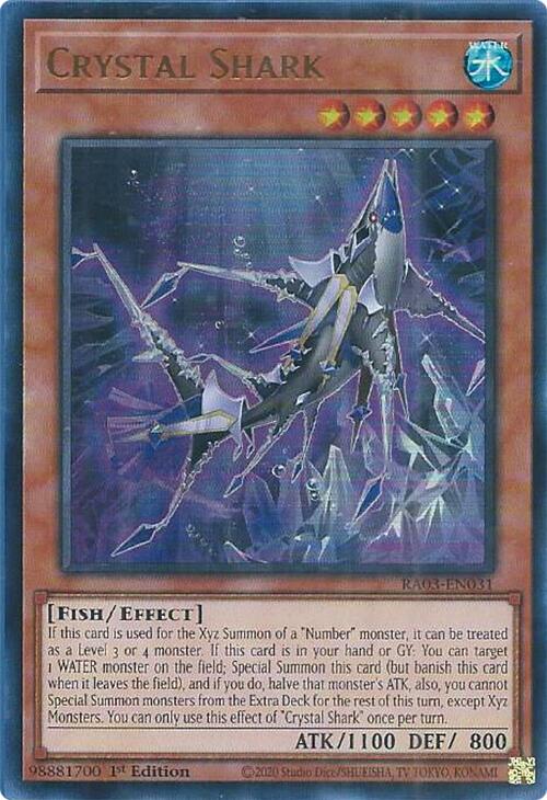 Crystal Shark (UR) [RA03-EN031] Ultra Rare | Clutch Gaming