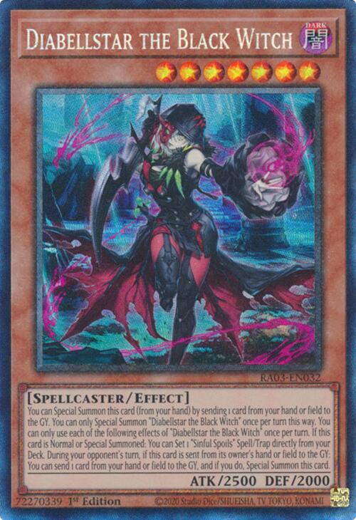 Diabellstar the Black Witch (CR) [RA03-EN032] Prismatic Collector's Rare | Clutch Gaming