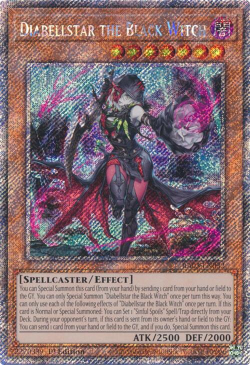 Diabellstar the Black Witch (Platinum Secret Rare) [RA03-EN032] Platinum Secret Rare | Clutch Gaming
