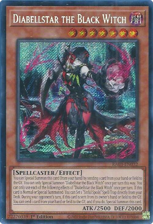 Diabellstar the Black Witch (Secret Rare) [RA03-EN032] Secret Rare | Clutch Gaming