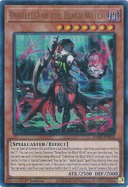 Diabellstar the Black Witch (UR) [RA03-EN032] Ultra Rare | Clutch Gaming