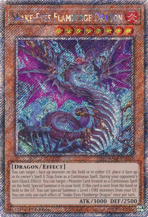 Snake-Eyes Flamberge Dragon (Platinum Secret Rare) [RA03-EN033] Platinum Secret Rare | Clutch Gaming