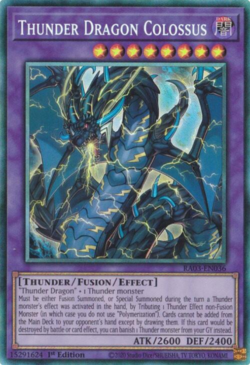 Thunder Dragon Colossus (CR) [RA03-EN036] Prismatic Collector's Rare | Clutch Gaming