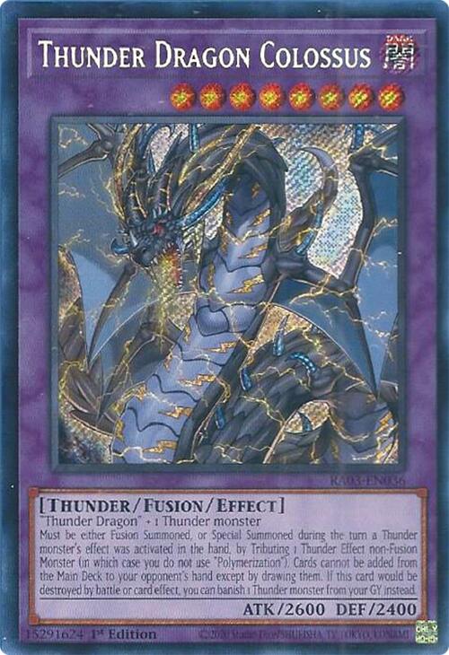 Thunder Dragon Colossus (Secret Rare) [RA03-EN036] Secret Rare | Clutch Gaming