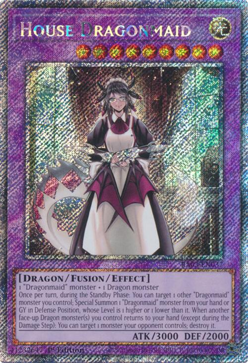 House Dragonmaid (Platinum Secret Rare) [RA03-EN037] Platinum Secret Rare | Clutch Gaming