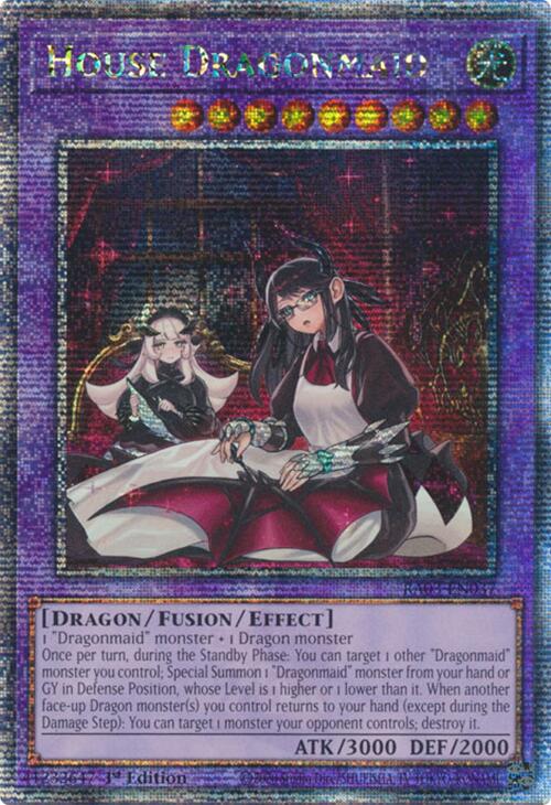 House Dragonmaid (Alternate Art) (Quarter Century Secret Rare) [RA03-EN037] Quarter Century Secret Rare | Clutch Gaming