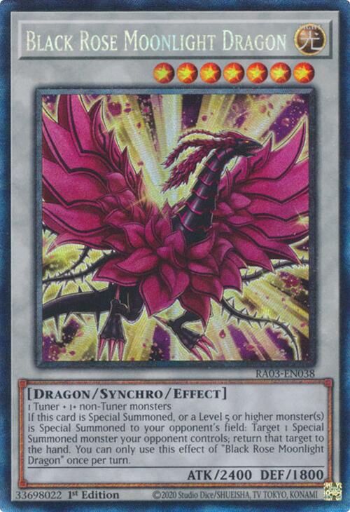 Black Rose Moonlight Dragon (CR) [RA03-EN038] Prismatic Collector's Rare | Clutch Gaming