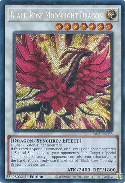 Black Rose Moonlight Dragon (Secret Rare) [RA03-EN038] Secret Rare | Clutch Gaming