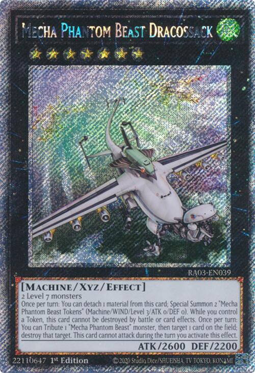 Mecha Phantom Beast Dracossack (Platinum Secret Rare) [RA03-EN039] Platinum Secret Rare | Clutch Gaming