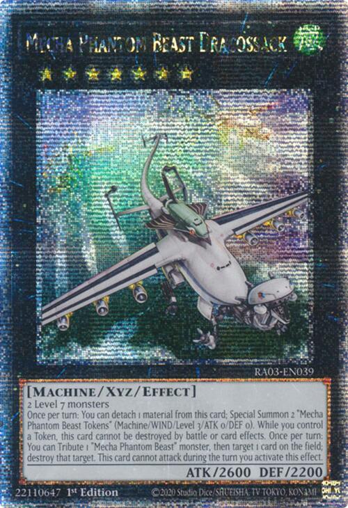 Mecha Phantom Beast Dracossack (Quarter Century Secret Rare) [RA03-EN039] Quarter Century Secret Rare | Clutch Gaming