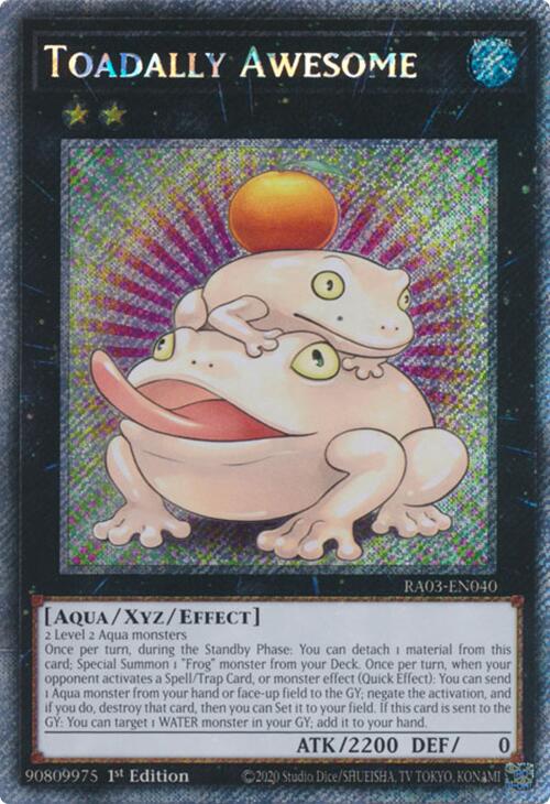 Toadally Awesome (Platinum Secret Rare) [RA03-EN040] Platinum Secret Rare | Clutch Gaming