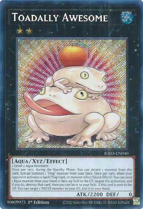 Toadally Awesome (Secret Rare) [RA03-EN040] Secret Rare | Clutch Gaming