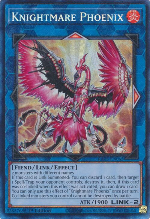 Knightmare Phoenix (CR) [RA03-EN042] Prismatic Collector's Rare | Clutch Gaming