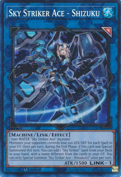 Sky Striker Ace - Shizuku (CR) [RA03-EN043] Prismatic Collector's Rare | Clutch Gaming