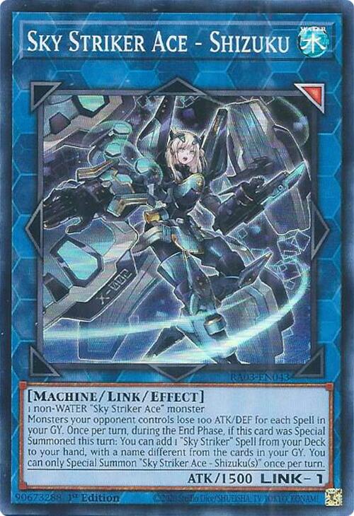 Sky Striker Ace - Shizuku [RA03-EN043] Super Rare | Clutch Gaming